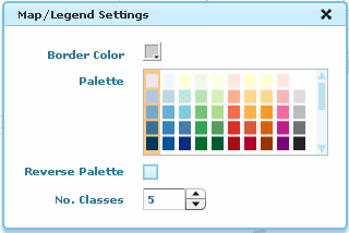 Screenshot of color pallette