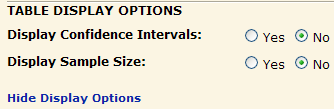 Screenshot of Display Options section.