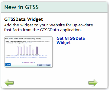 Screenshot of New in GTSS section