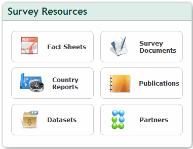 Screenshot of Survey Resources