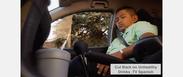 Unhealthy Drinks and Mom Driving-Spanish TV