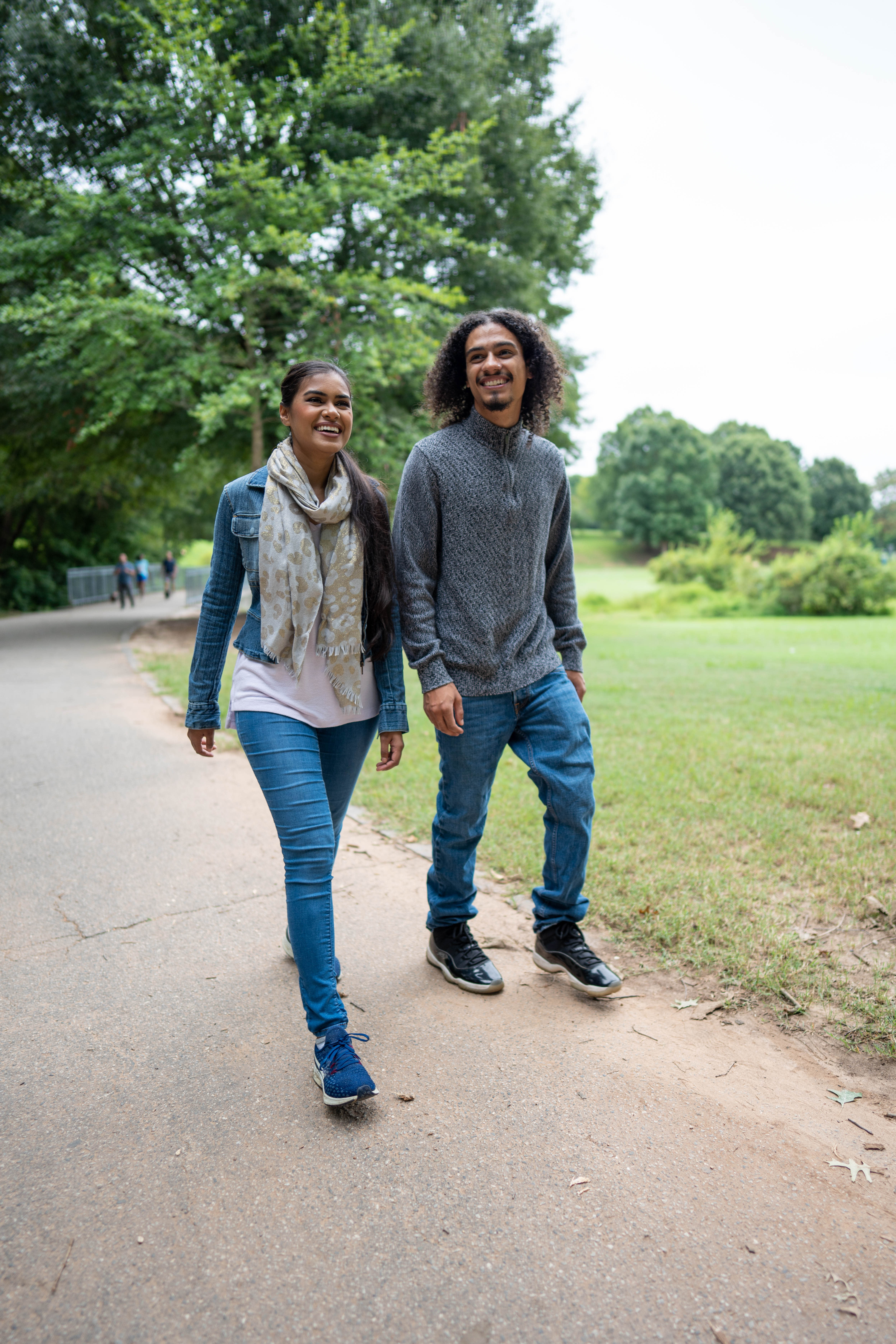 More Details about Couple Walking on Trail - 1