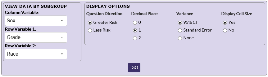 Screenshot of Display Options