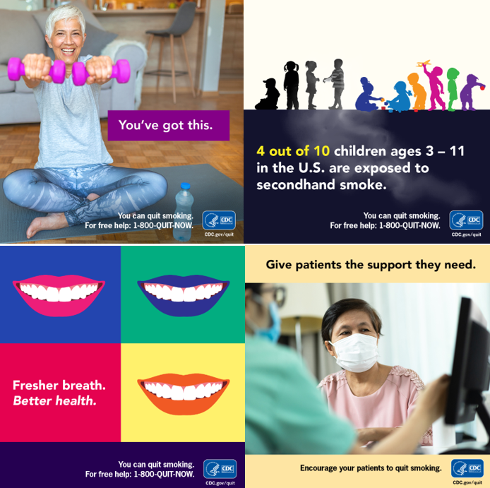 cdc tobacco free: 2020 english social media images