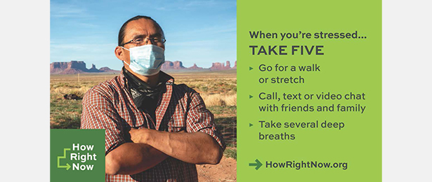 Caregiver coping social media ad from the How Right Now campaign.