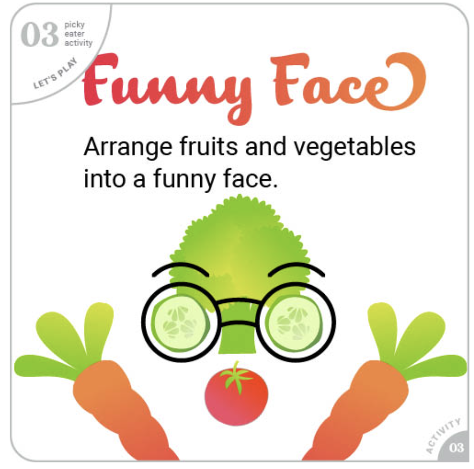 More Details about CDC Playful Activities for Picky Eaters: Funny Face_Digital
